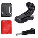 Action Pro 3M Adhesive Front Helmet Mount Kit Compatible with GoPro-13/12/11/10/9/8/7/6/5/4/3+/3/Insta 360 /SJCAM/Yi/4K Eken/AKASO and Other Action Cameras