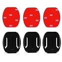 Action Pro 3M Flat Adhesive Mount Sticky Mount Compatible with GoPro Hero 13/12/11/10/9/8/7/6/5/4/3+/3, DJI Osmo, Insta360, SJCAM, YI &amp; Eken Action Cameras (Pack of 3)
