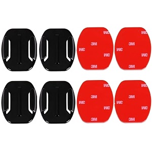 action pro 3m flat adhesive mount sticky mount compatible with gopro hero 1312111098765433 dji osmo insta360 sjcam yi amp eken action cameras pack of 4