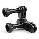 Action Pro Aluminum Alloy 360 Degree Rotation Ball Joint Mount Swivel Arm Mount Compatible with GoPro-13/12/11/10/9/8/7/6/5/4/3+/3/SJCAM/YI/AKASO and Sony Sports DV
