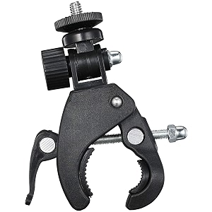 action pro bike ball head motorcycle handlebar clamp mount compatible with gopro hero 13 12 11 10 9 8 7 6 5 4 3 3 sjcam yi 4k eken action camera black