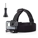 Action Pro Head Strap Mount and Screw Compatible with GoPro-13/12/11/10/9/8/7/6/5/4/3+/3/SJCAM/Xiaomi/YI/Eken Action Camera