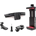 Action Pro Helmet Chin Mount Strap Compatible with GoPro Hero 13/12/11/10/9/8/7/6/5/4, SJCAM, Insta360 &amp; DJI Osmo Action Cameras &amp; Smartphones