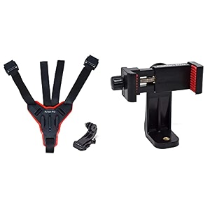 action pro helmet chin mount strap compatible with all smartphones gopro hero ampamp made in india 6-month warranty universal 360 tripod adapter  phone tripod mount  cell phone holder mount