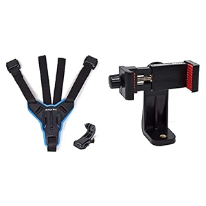 action pro helmet chin mount strap compatible with all smartphones gopro hero ampamp made in india 6-month warranty universal 360 tripod adapter  phone tripod mount  cell phone holder mount