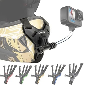 action pro helmet chin strap mount joint j hook with screw compatible with all smartphones and gopro 13 12 11 10 9 8 7 5 4  sjcam  dji osmo  insta360 x4 x3 x2 amp other action cameras black 20