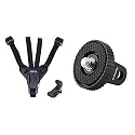 Action Pro™ Helmet Chin Mount Strap &amp; Stainless Steel Tripod Mount Adapter Compatible with GoPro Hero 11 10 9 8 7 6 5 4 3+ 3 Mount to 1/4 Thread Used for GoPro Hero SJCAM Xiaomi YI