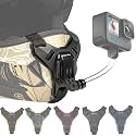 Action Pro Helmet Chin Mount Strap with J Hook Compatible with All Smartphones and GoPro 13 12 11 10 9 8 7 5 4 | SJCAM | DJI Osmo | Insta360 X4 X3 X2 &amp; Other Action Cameras [Made in India] (Black)