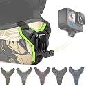 Action Pro Helmet Chin Mount Strap with J Hook Compatible with All Smartphones and GoPro 13 12 11 10 9 8 7 5 4 | SJCAM | DJI Osmo | Insta360 X4 X3 X2 &amp; Other Action Cameras [Made in India] (Green)