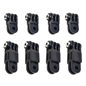 action pro long amp short straight joint mount adapter compatible with gopro 1312111098765433 dji insta360 sjcam yi eken amp other action cameras pack of 4