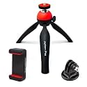 Action Pro Mini Tripod Adapter Mobile Tripod Holder Compatible with GoPro-13/12/11/10/9/8/7/6/5/4/3+/3/SJCAM/YI (Red)