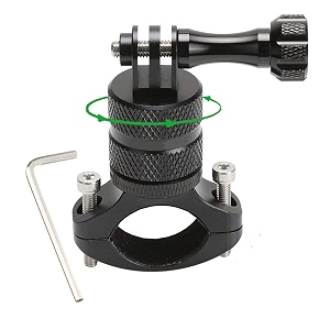 action pro mountain bike camera handlebar mount for action camera 360 degrees rotation aluminum motorcycle bicycle rack mount compatible with gopro hero 13 12 11 10 9 8 7 6 5 4 akaso dji osmo sjcam