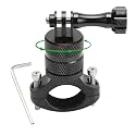 Action Pro Mountain Bike Camera Handlebar Mount for Action Camera, 360 Degrees Rotation Aluminum Motorcycle Bicycle Rack Mount Compatible with GoPro Hero 13 12 11 10 9 8 7 6 5 4 AKASO DJI Osmo SJCAM
