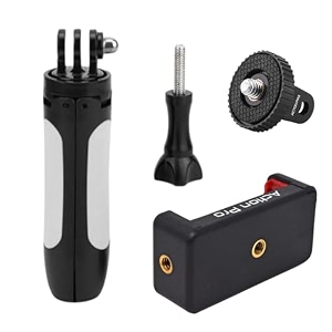 action pro mp-3 shorty mini extension pole  tripod with mobile holder compatible with gopro-1312111098765433sjcamyi4kekendji osmonoise play and other action camera white
