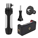 Action Pro MP-3 Shorty Mini Extension Pole + Tripod with Mobile Holder Compatible with GoPro-13/12/11/10/9/8/7/6/5/4/3+/3/SJCAM/YI/4K/Eken/DJI OSMO/Noise Play and Other Action Camera (White)
