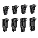 Action Pro Same Direction Straight Joints Connection Compatible with GoPro Hero 13/12/11/10/9/8/7/6/5/4/3+/3, DJI Osmo, Insta360, SJCAM, Yi &amp; Other Action Cameras (Pack of 4)