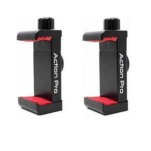 action pro universal 2 x tripod phone holder 14 adapter  phone tripod mount  cell phone holder mount adapter compatible with xiaomisamsungvivorealmeoppoapplemicromaxgoogle made in india