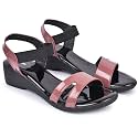Action Women39s Patent Platform SandalsOpen Toe Elastic