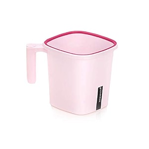 actionware plastic lightweight unbreakable bathroom mug 15 litre light brown pack of 2 ab 2