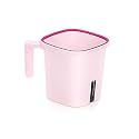 ACTIONWARE Plastic Lightweight, Unbreakable Bathroom Mug 1.5 Litre (Light Brown, Pack of 2 (AB, 2)