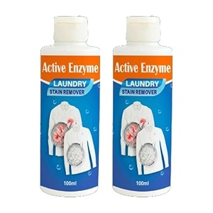 active enzyme stain remover spray for clothes sofa amp car seats  tough spot cleaner for laundry upholstery amp fabric stains pack of 2