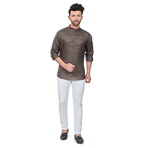 be active men39s linen blend casual mandarin collar shirt colour