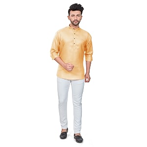 be active men39s solid linen blend short kurta with mandarin collar  short kurta for men cotton  stylish short kurta  short kurta men us-rf0016_4_xxl