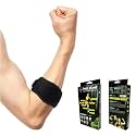 Active Tennis Elbow Support for Men & Women | 1 Unit | One Size Fits Most | Elbow Brace with visible Pressure Pad for Long Lasting Pain Relief | Skin Friendly Elbow Band/Guard with Adjustable Strap for Custom Fit | Tennis