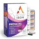 ACTIVEIRON Supplement 25mg + Prenatal Multivitamin, Gentle & Avoids Nausea