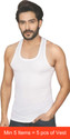 ACTIVEMENS Cotton Blend Fabric Undershirt