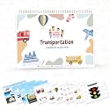 Activity Binders for Kids Aged 1-4 years , Transportation Activity Binders, Montessori Books for Kids, Learning Toy, Educational Activity| Toddler Busy Binder | Busy Book | Quite Book |