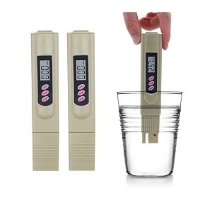 digital tds meter water tester ppm water quality tester measuring range 0-9999ppm ideal for drinking water swimming pool aquariums hydroponics etc pack of 2