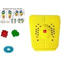 Acupressure Foot Mat for Stress and Pain Relief with Acupressure Thumb Pad, Ring, Ball, and Chart Massager (Multicolor)