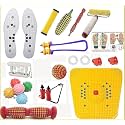 Acupressure Massage Kit, Wooden Combo with Microfibre Balls for Back, Neck, Shoulder, Knee Pain Relief