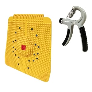 acupuncture foot power mat   active magnetic pyramidal  foot massager blood circulation acupressure mat for feet sturdy magnetic acupressure experience power mat  hand gripper 5-60 kg
