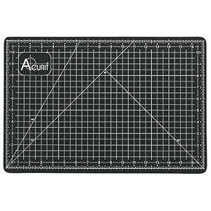 acurit self-healing cutting mats - self-healing craft mats for cutting measurements studios design amp more - black - 18x2434