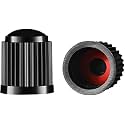 ACUTAS Universal Stem Covers for Cars, SUVs, Bike and Bicycle, Trucks, Motorcycles Heavy-Duty, Airtight Seal Tire Valve Caps (Black, Pack of 100)