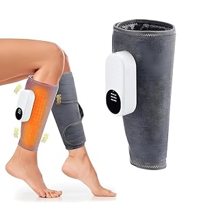 air pressure calf massager with 3 working mode and hot compress leg massager 3  3 air circulation squeeze massageheating moderelax calf musclesrelieve pain led display pack of 1