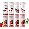 Grandeur ACV Moringa For Weight Management, Apple Cider Vinegar Tablets 750mg, With Cinnamon | Controls Cravings | No Added Sugar | Natural Energy Booster | Healthy Gut | Watermelon | 60 Acv tablets