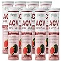 ACV Moringa Effervescent Tablets with Cinnamon — 750 mg Apple Cider Vinegar, Moringa &amp; Cinnamon, Refreshing Watermelon Flavour — Weight Management, Sugar &amp; Cholesterol Support -120 Tabs