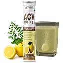 ACV Moringa Effervescent Tablets with Lemon Flavor | Enriched with Apple Cider Vinegar, Moringa &amp; Cinnamon | Refreshing Daily Detox, Supports Weight Management &amp; Digestive Health | 15 Tablets