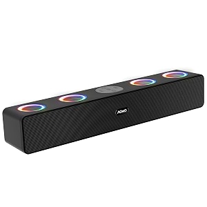 acwo carniwal 515  30w rms output  quad powerful speakers  8hrs music playtime  tws function for multi-unit pairing  vibrant rgb lights  built-in fm radio  bluetooth connectivity black