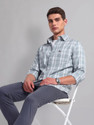 AD by Arvind Men Checkered Casual Grey