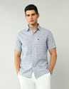 AD by Arvind Men Checkered Casual Grey