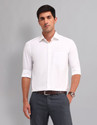 AD by Arvind Men Solid Formal White