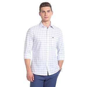 AD by Arvind Tartan Check Cotton Summer