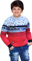 AD & AV Boys Printed, Self Design Round Neck Multicolor Sweater