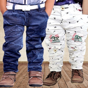ad  av regular fit boys blue white trousers