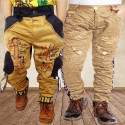 AD & AV Regular Fit Boys Gold, Beige Trousers