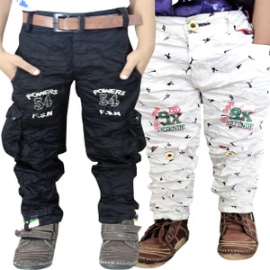 ad  av regular fit boys multicolor trousers